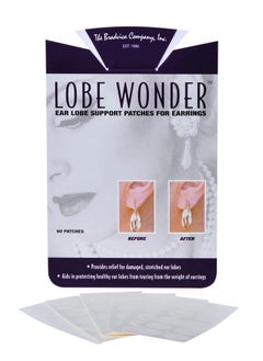 (40 Paches) Invisible Earlobe Support Patches Ear Stickers For Heavy Earrings Ear Lobe Tape Earlobe Tapes Protects Ear Lobe Support For Earrings Healthy Ear Lobes From Tearing