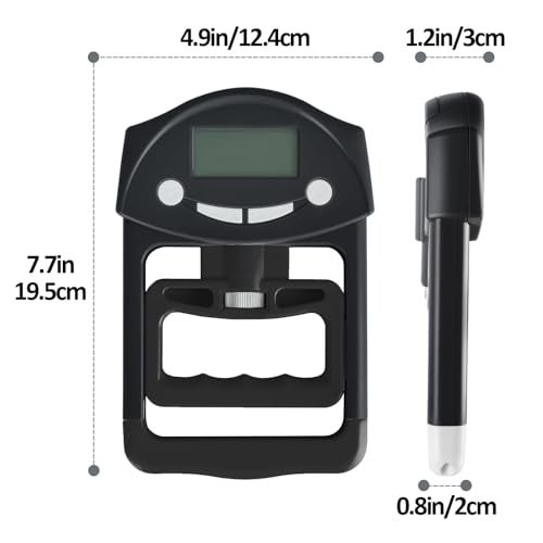 KYTO Grip Strength Tester, Hand Grip Dynamometer, Electronic Hand Grip Strength Tester Grip Strengthener Hand Exerciser Meter Digital Hand Grip Training Gauge 220 Lbs / 99 Kgs for Sports, School, Office and Home Use - Image 2