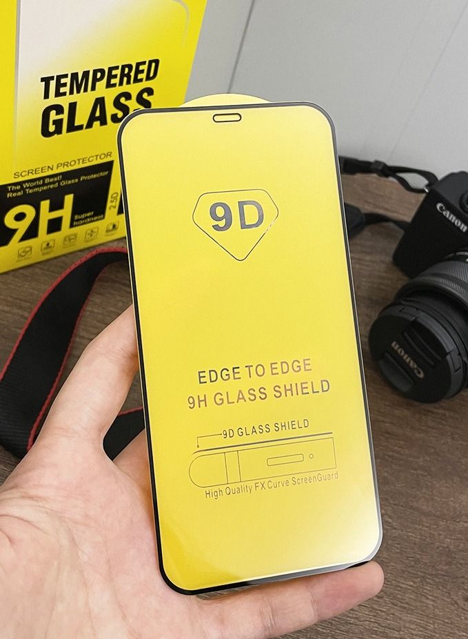 NIBEMINENT 10-Piece Mobile Phone Tempered Film Full Screen 9D Screen Protector Suitable For Apple iPhone 12/13  - Image 4
