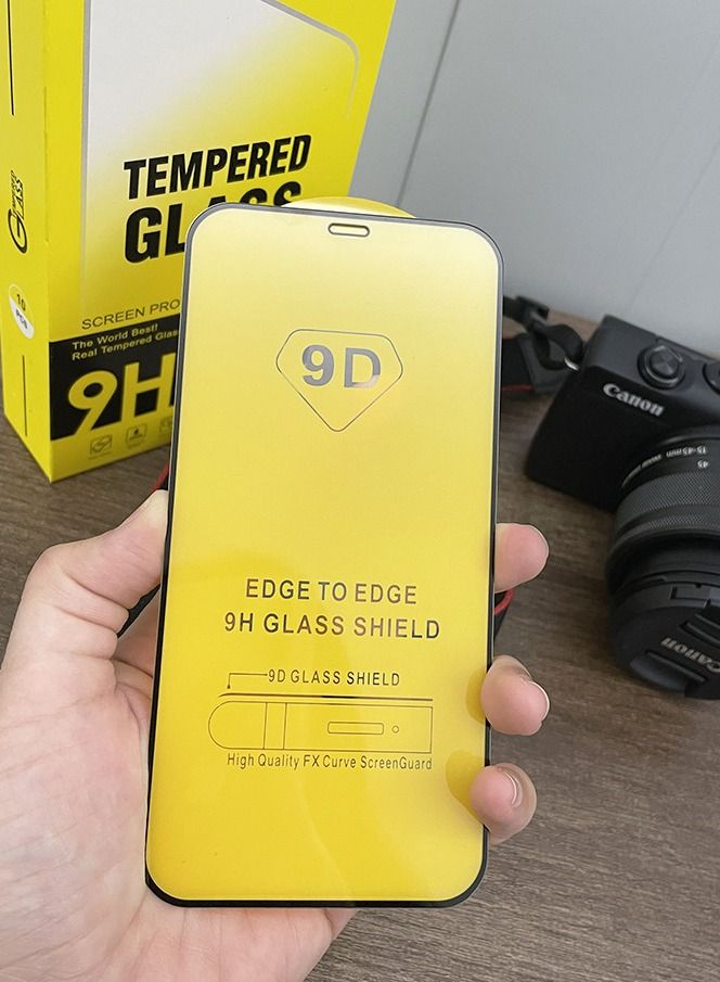 NIBEMINENT 10-Piece Mobile Phone Tempered Film Full Screen 9D Screen Protector Suitable For Apple iPhone 12/13  - Image 2