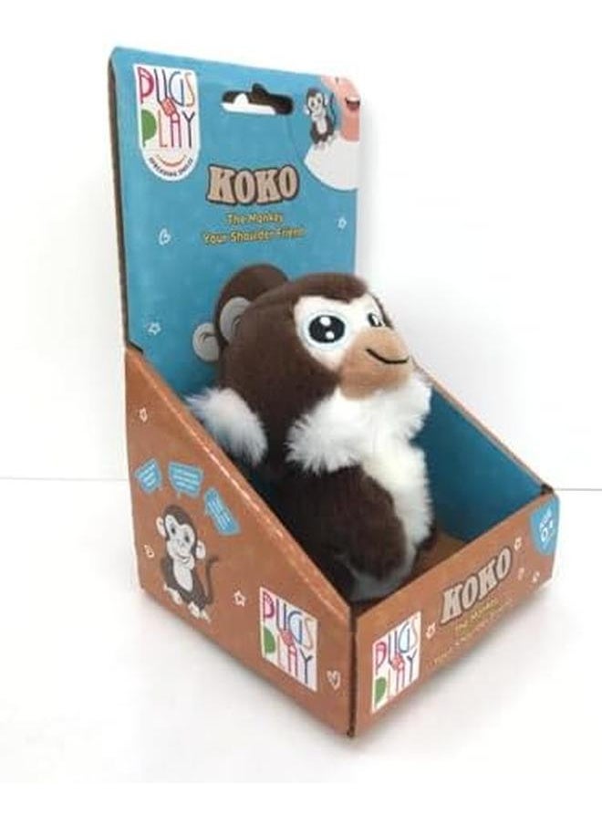 PUGS AT PLAY Shoulder Buddy Koko 4 Inch  - Image 2