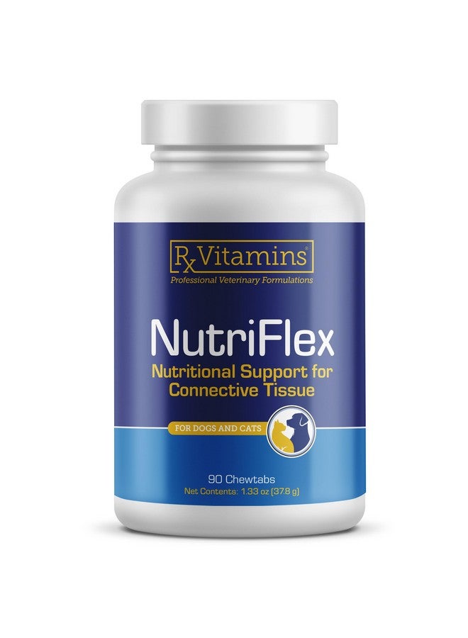 ركس فيتامينز فيتامينات نيوتريفليكس للقطط والكلاب - جلوكوزامين مكمل غذائي للورك والمفاصل للكلاب - مع الكولاجين البقري والكوندرويتين - لتخفيف آلام المفاصل ومضاد للالتهابات للكلاب - كبد البقر (90 قرصًا للمضغ) - Image 1