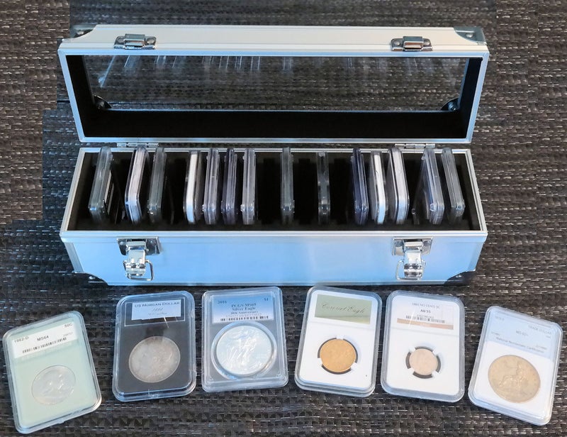 Guardhouse Aluminum Storage Box for 20 Universal Coin Slab Holders PCGS / NGC / Premier / Little Bear Elite Etc - Image 4