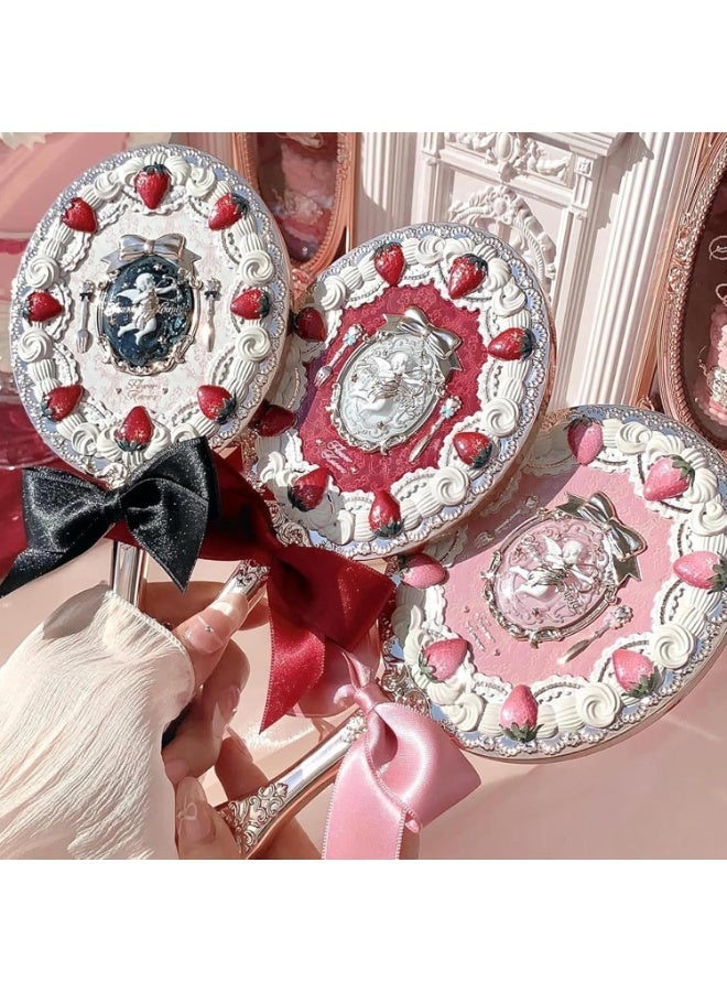 Flower Knows Strawberry Cupid Collection Hand Mirror-Red Velvet - Image 5