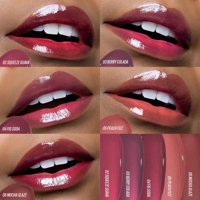 Kaja Lip & Blush Glazed Keychain Stain - Jelly Charm 06 Mocha Glaze | with Triple Berry Complex, Lemon Fruit Extract & Olive Squalane, Hydrating, Long Lasting Lip Tint - Image 5