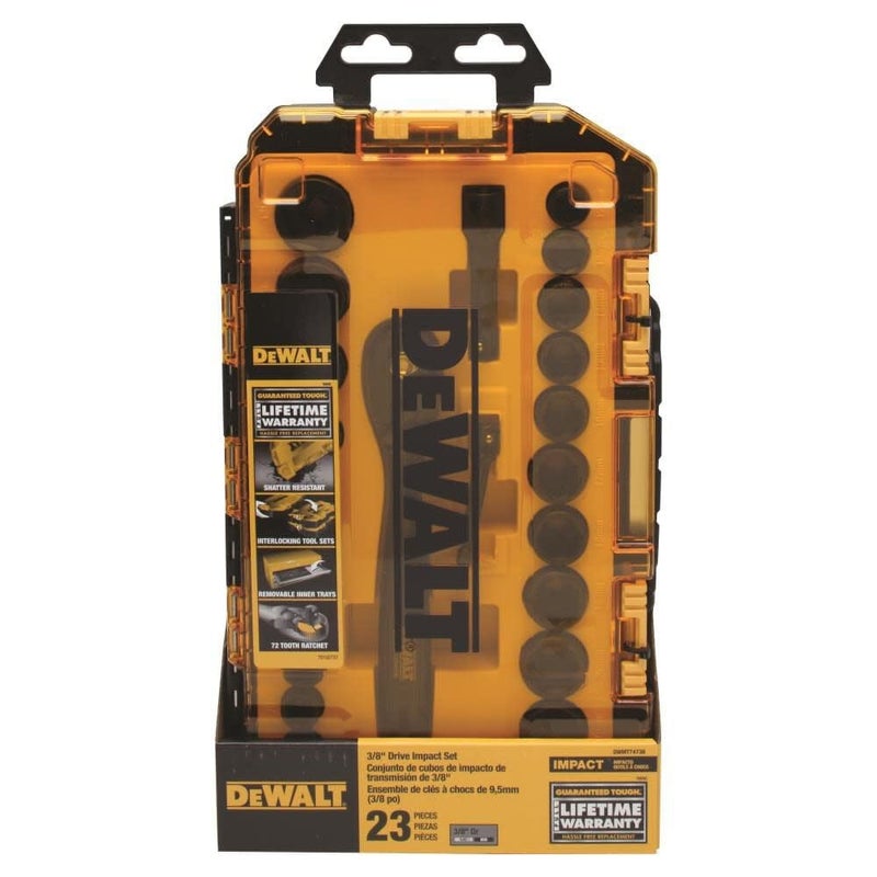 DEWALT DWMT74738 Tough Box 23 PC 3/8" Drive Impact Socket Set - Image 2