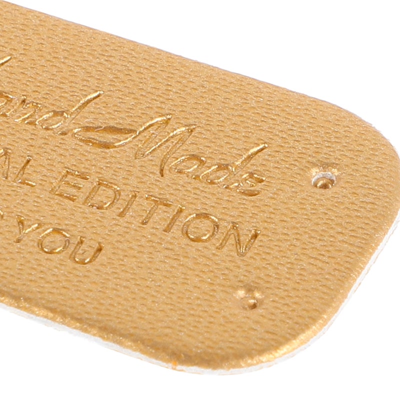 200 pcs Handmade Embossed Round Corner Fake Leather Tags For Jeans Diy Bags Clothing Hats Scarves Sewing Labels For Handmade Items - Image 3