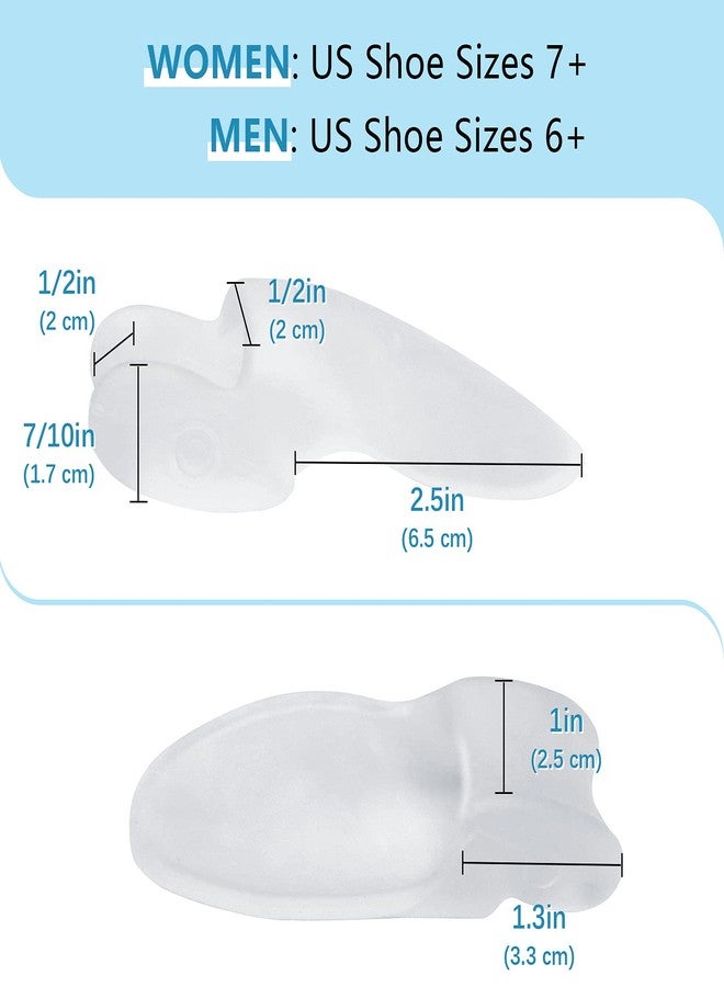 مجموعة مينوكادي من 12 وسادة وواقيًا لورم إبهام القدم، (سمك 1/2 بوصة) وسادة ورم إبهام القدم مع واقي جل، مصحح ورم إبهام القدم مع فاصل لإصبع القدم الكبير، واقي ورم إبهام القدم لتخفيف الألم الناتج عن ورم إبهام القدم والضغط - Image 2