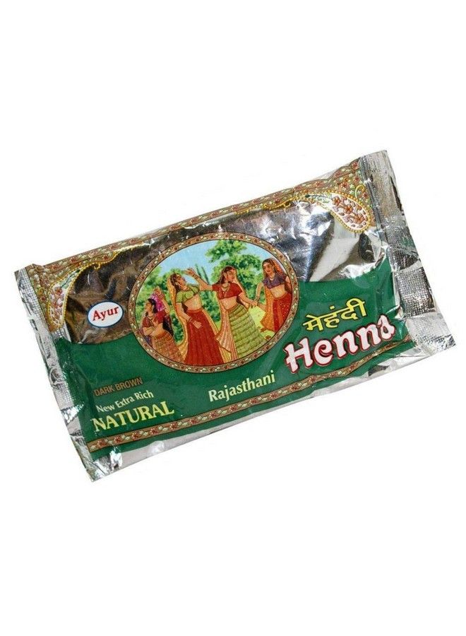 Ayur Herbal Rajasthani Henna Mehndi Powder (Dark Brown) (Pack Of 1) 150Gm - Image 4