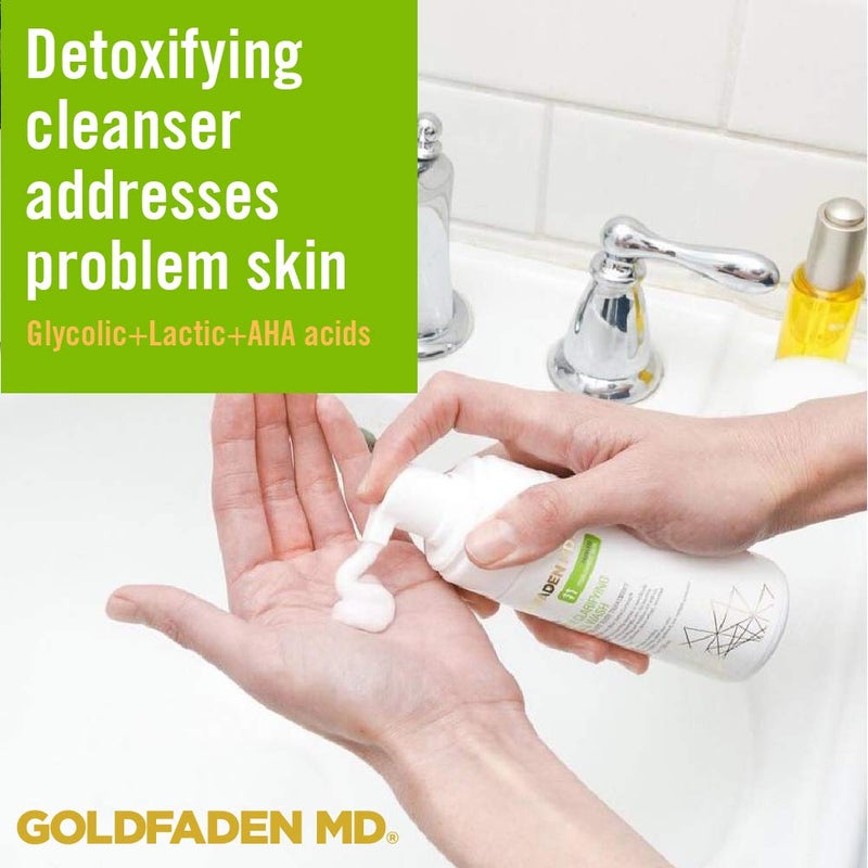 GOLDFADEN MD Detox Clarifying Facial Foaming AHA Cleanser | Purifying w/Glycolic Acid, Lactic Acid & our Detox ComplexTM | 4 fl oz - Image 4