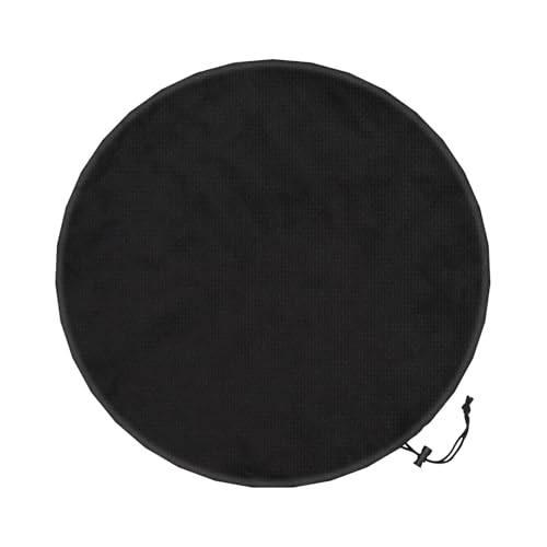 Klmnop Dartboard Cover, 24Inch Waterproof Dustproof Dart Board Cover with Drawstring for Outdoor Indoor Dartboard(Black) - Image 1