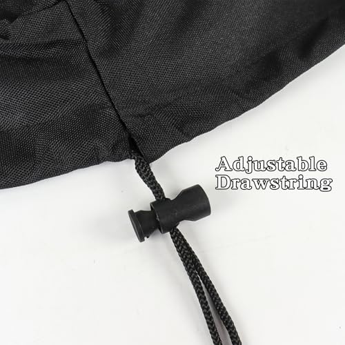 Klmnop Dartboard Cover, 24Inch Waterproof Dustproof Dart Board Cover with Drawstring for Outdoor Indoor Dartboard(Black) - Image 3