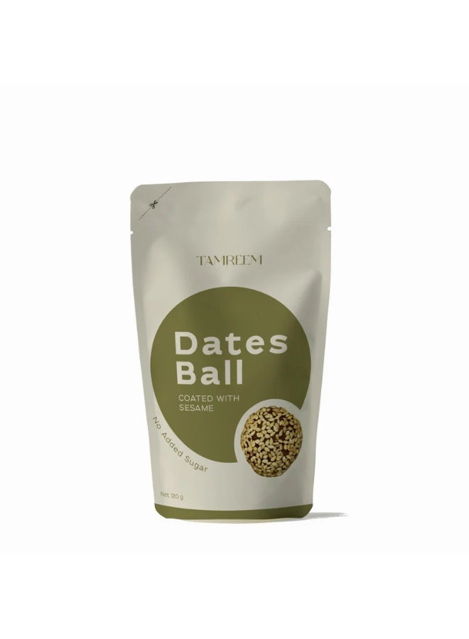 تمريم كرات التمر المغطاة بالسمسم 120 جرام