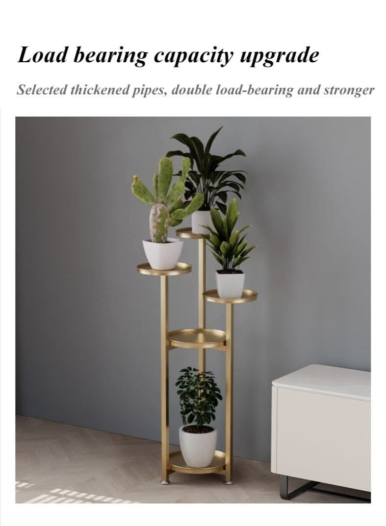 والالا 4 طوابق الحديثة شمال أوروبا نمط بسيط طويل القامة الحديد أصيص زهور عرض الرف داخل وخارج غرفة المعيشة شرفة شرفة حديقة - Image 2