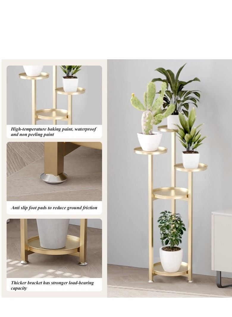 والالا 4 طوابق الحديثة شمال أوروبا نمط بسيط طويل القامة الحديد أصيص زهور عرض الرف داخل وخارج غرفة المعيشة شرفة شرفة حديقة - Image 4