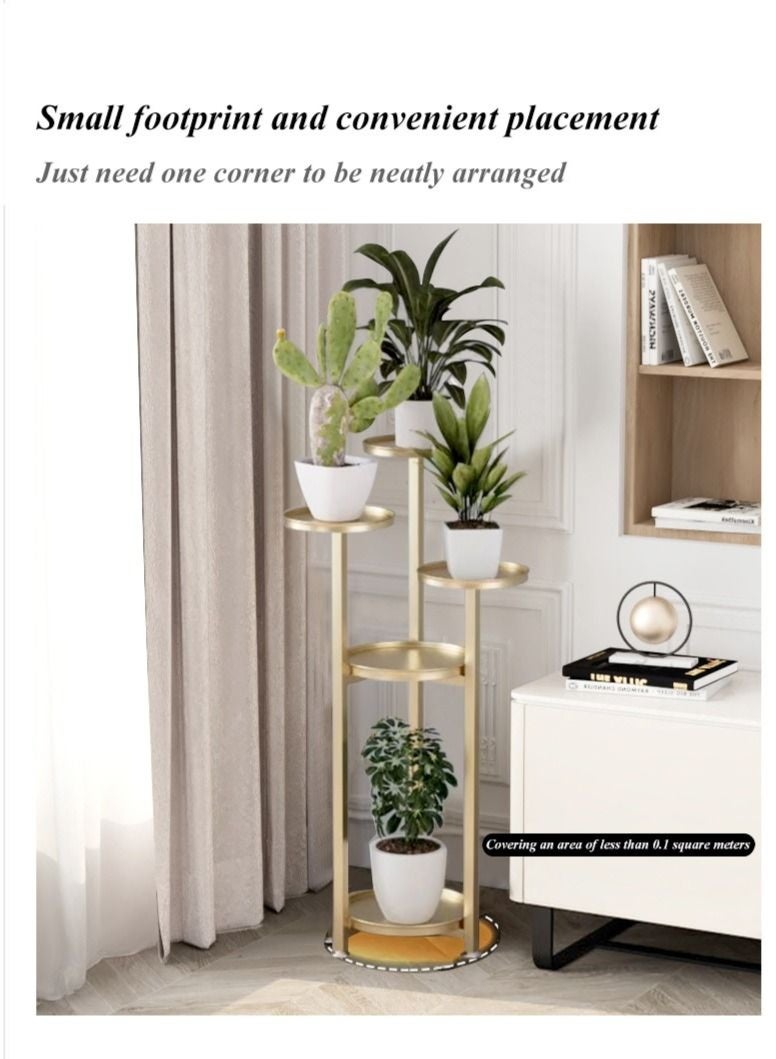 والالا 4 طوابق الحديثة شمال أوروبا نمط بسيط طويل القامة الحديد أصيص زهور عرض الرف داخل وخارج غرفة المعيشة شرفة شرفة حديقة - Image 3