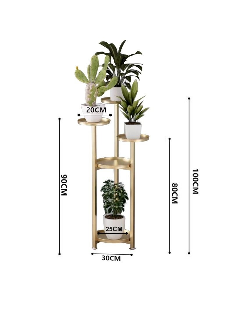والالا 4 طوابق الحديثة شمال أوروبا نمط بسيط طويل القامة الحديد أصيص زهور عرض الرف داخل وخارج غرفة المعيشة شرفة شرفة حديقة - Image 5