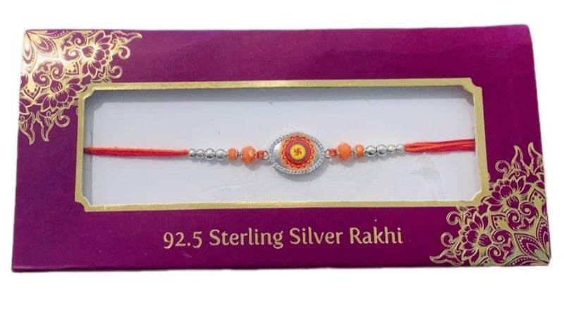 BANDHAN 925 SILVER RAKHI KHUSHBOO JEWELES - Image 1