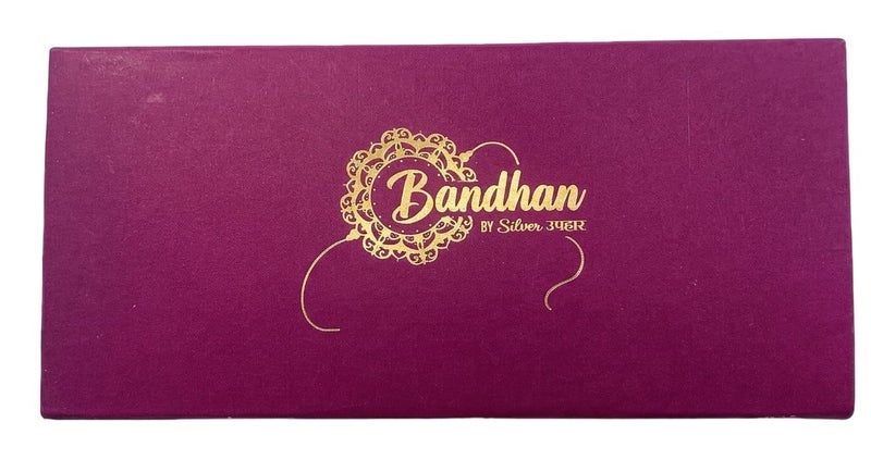BANDHAN 925 SILVER RAKHI KHUSHBOO JEWELES - Image 2
