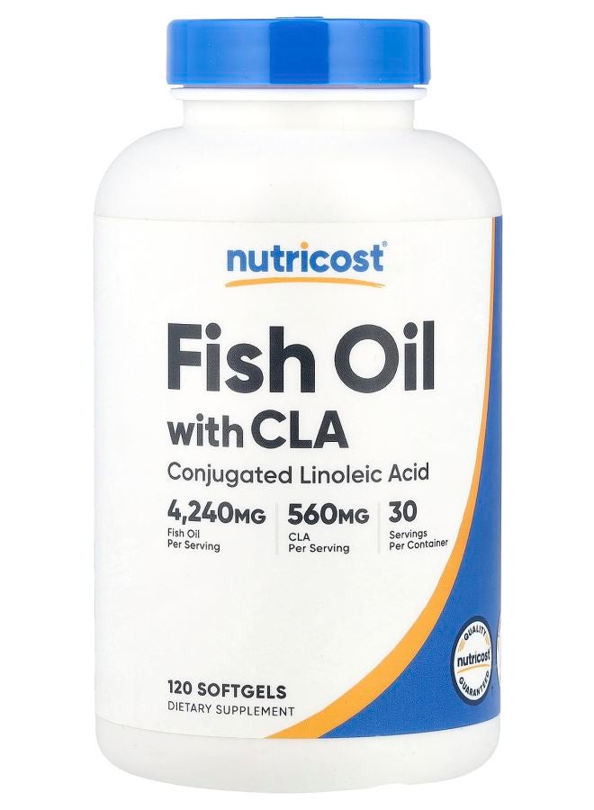 Nutricost Fish Oil With CLA  120 Softgels