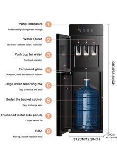 Generic Hot & Cold Water Cooler for Home Office - Bottom Loading 5 Gallon Dispenser - Ideal 3 in 1 Water Cooler  - Image 4