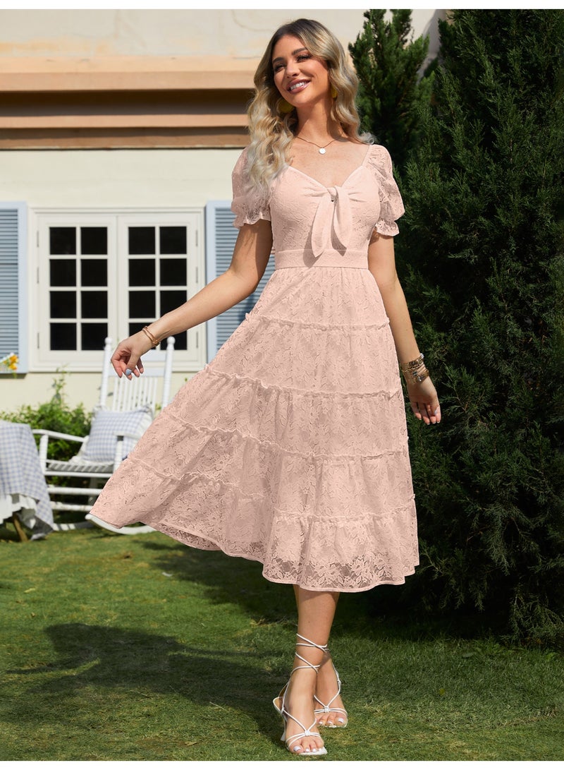 سيمبلي فستان أنيق للنساء الصيفي مزيج خفيف ومريح من القطن المثالي للمنزهات - Image 3