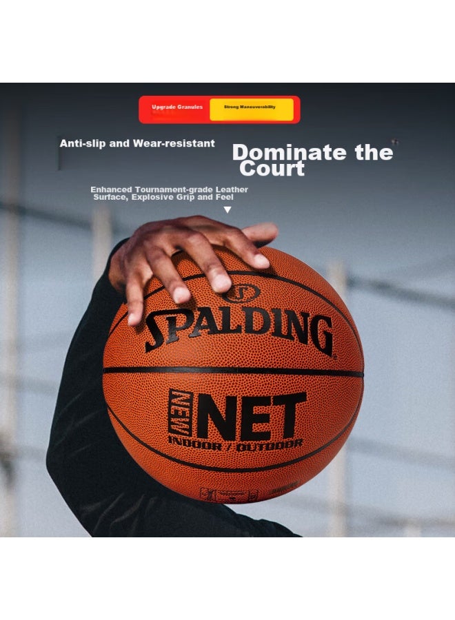 Spalding Official Game Size 7 Indoor/outdoor Wear-resistant Adult Pu Basketball 77-198y - Image 2