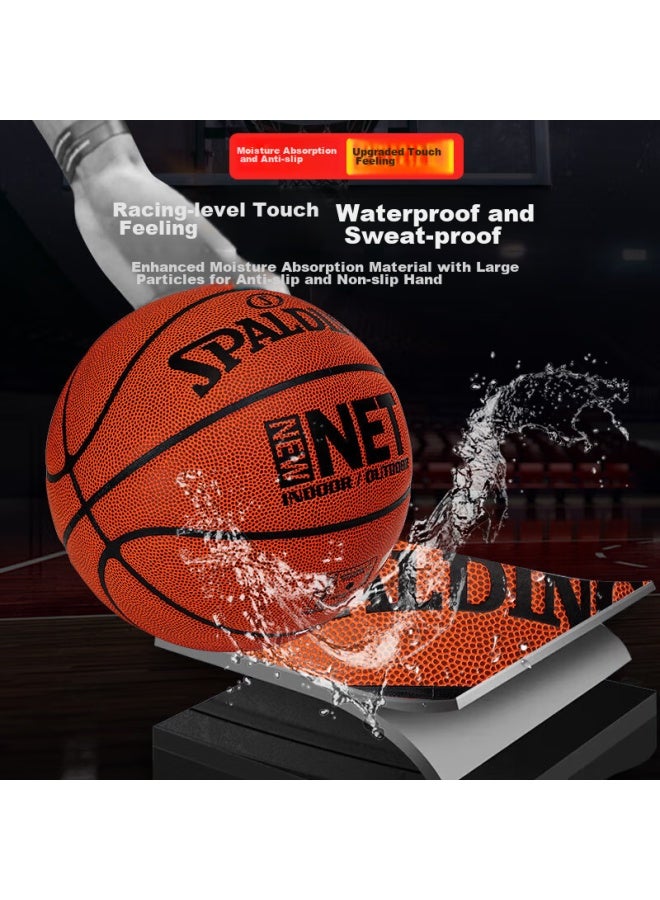 Spalding Official Game Size 7 Indoor/outdoor Wear-resistant Adult Pu Basketball 77-198y - Image 4