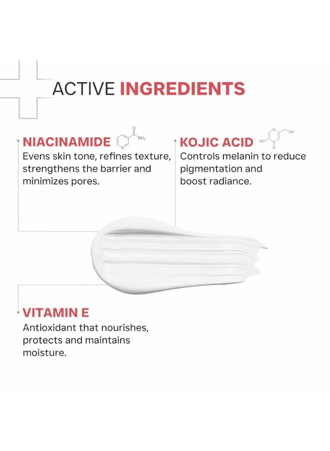 DERMATOUCH Bright & Even Tone Face Wash with Niacinamide, Vitamin E and Kojic Acid | Daily Gentle Face Cleanser For Tan, Pigmentation, Uneven Tone - 30G - Image 3