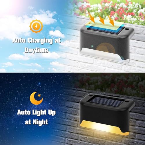 BRITSPEAR Plastic Waterproof LED Solar Powered Deck Stair Outdoor Light for Railing, Wall Garden,Pathway, Backyard, Patio, and Balcony Decoration (20) - Image 5