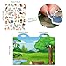Tevxj 3D Jungle Animals Puffy Sticker Play Set Gifts Sticker Book Zoo Animals Window Clings Decals Home Airplane Classroom Nursery Safari Party Supplies Decorations Removable 100 Reusable Puffy Stickers - Image 2
