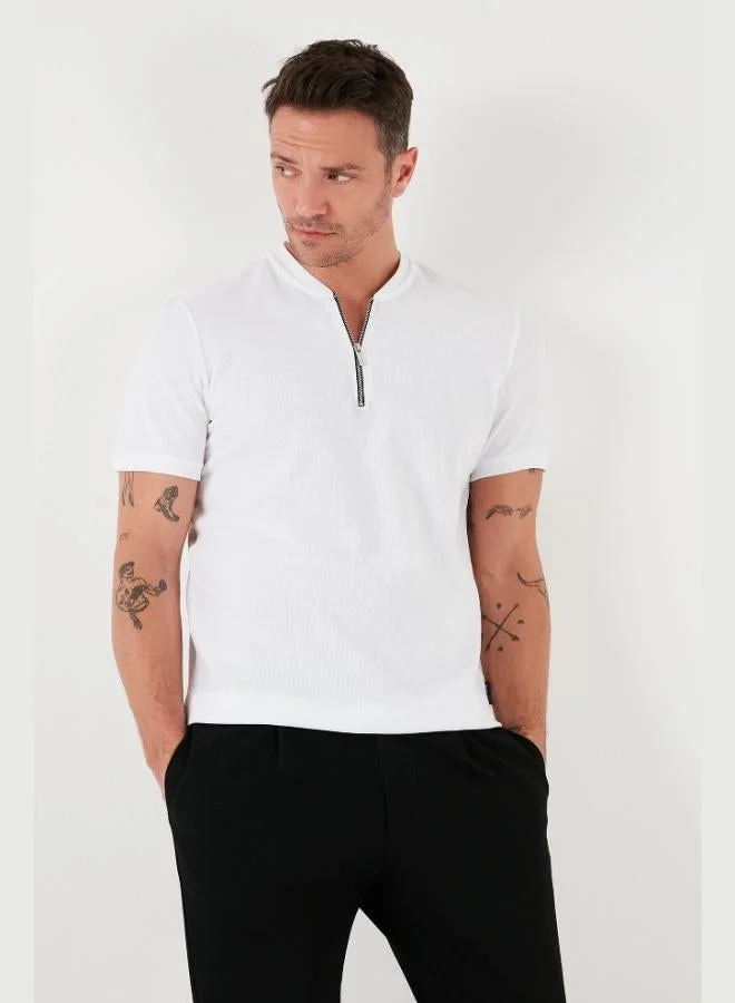 Buratti  Buratti Cotton Regular Fit Half-Zip College Collar 3-Pack T-Shirt Men's T-SHIRT 5902653S3 for Men | Best Price UAE