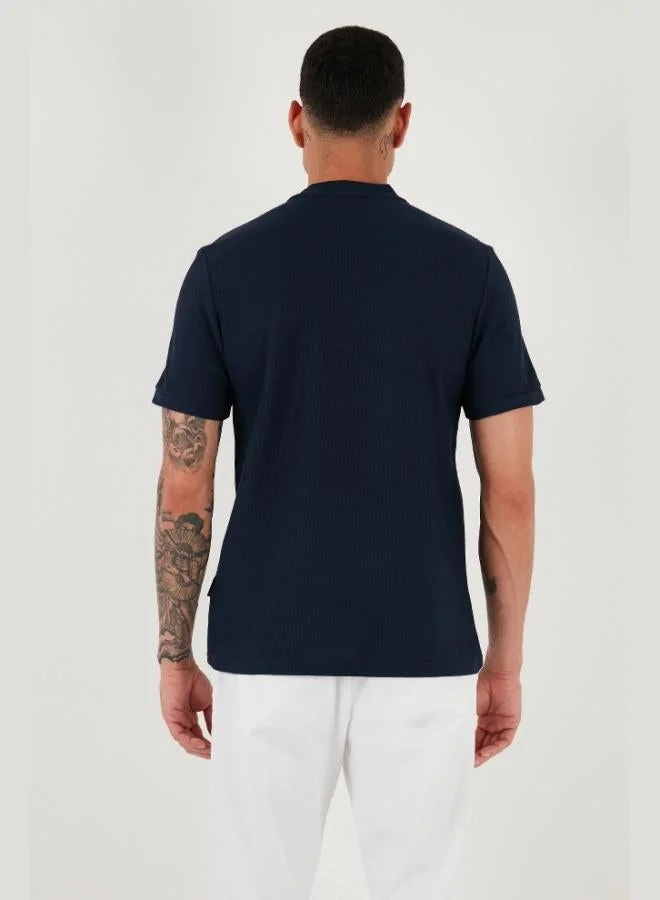 Buratti  Buratti Cotton Regular Fit Half-Zip College Collar 3-Pack T-Shirt Men's T-SHIRT 5902653S3 for Men | Best Price UAE