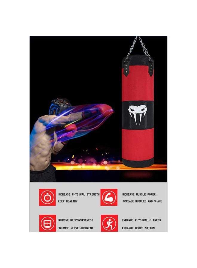 SOTF Heavy Bag Boxing Set Punching Bags for Adults Heavy Duty Hanging Punching Bag Unfilled Black Length 120cm - Image 4