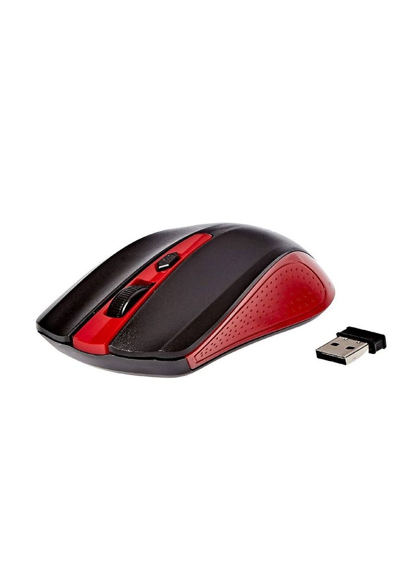 Enet Enet Wireless Optical Mouse - Red/Black  - Image 1