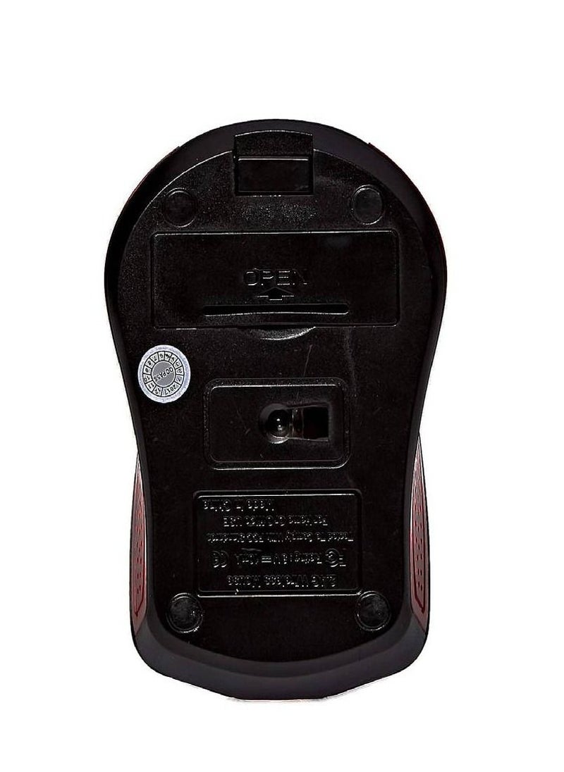 Enet Enet Wireless Optical Mouse - Red/Black  - Image 3