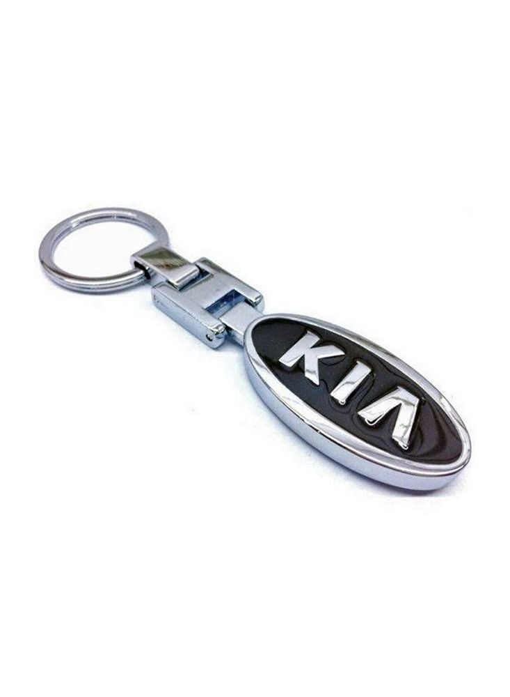 سلسلة مفاتيح معدنية من سبائك الزنك تحمل شعار ثلاثي الأبعاد لشركة KIA