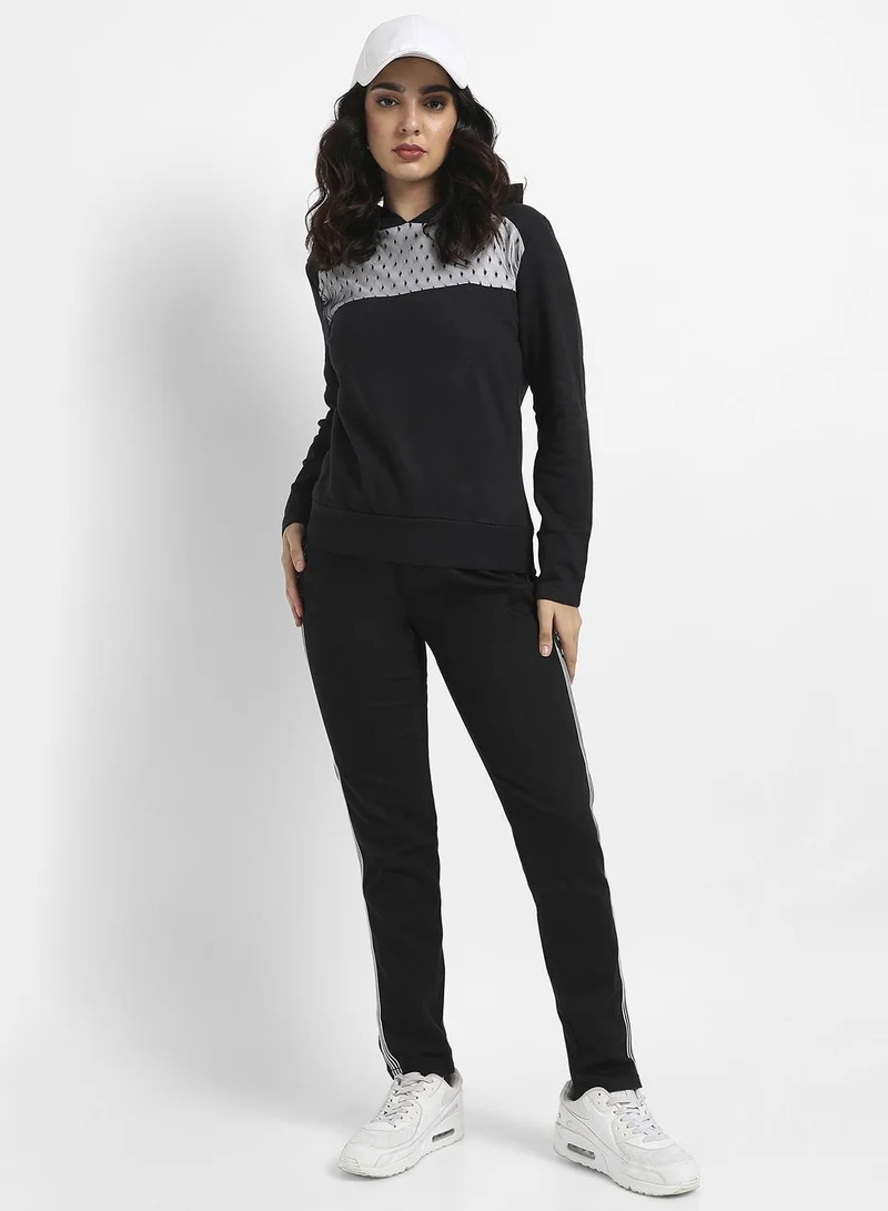 كامبوس سوترا Pullover Hoodie With Mesh Details