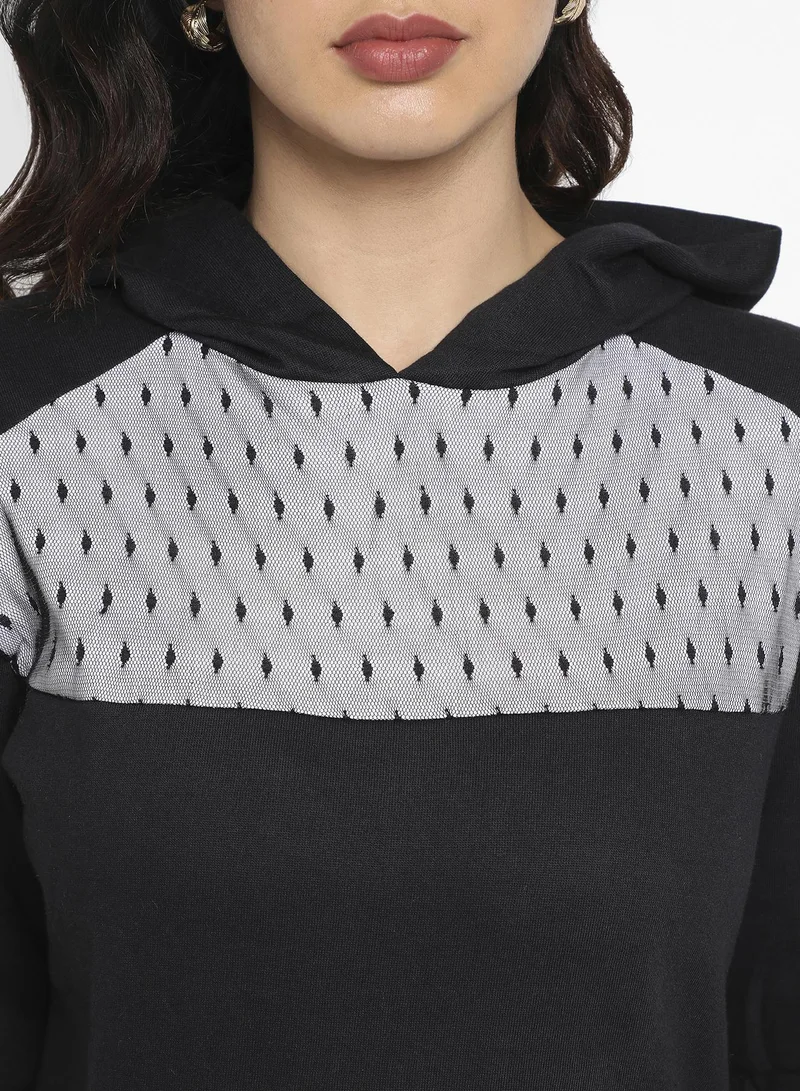 كامبوس سوترا Pullover Hoodie With Mesh Details