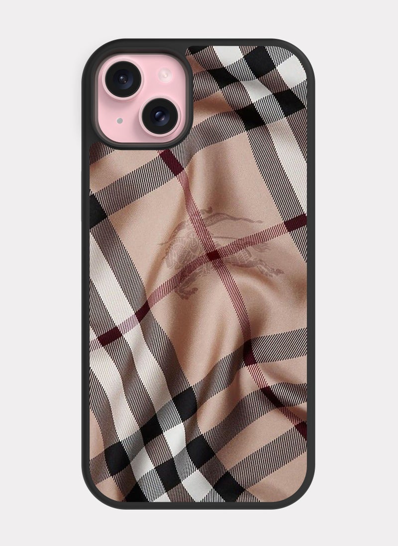 PXLAAT iPhone 15 Plus case cover Burberry - Image 1