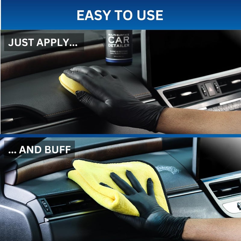 The Pro Stuff® Multi-Surface Dashboard Polish & Conditioner | Car & Bike Interior Detailer | Plastic, Vinyl, Leather & Rubber Restorer | UV Protection, High Shine, No-Residue | 150 ml - Image 4