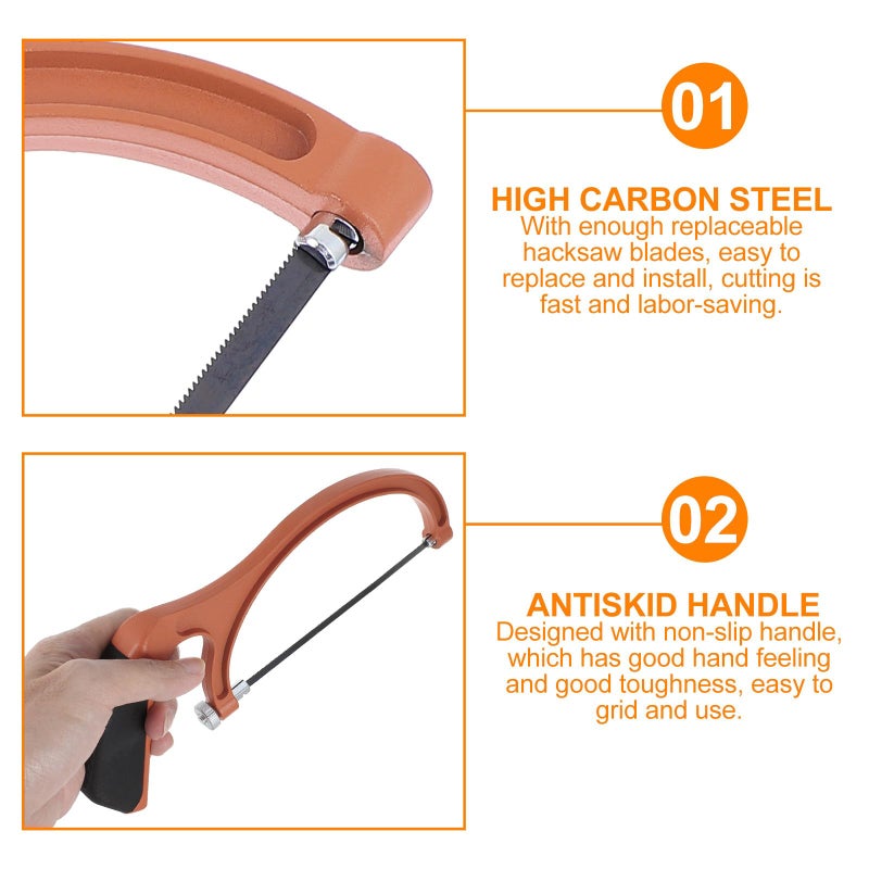 Mini Handsaw Set with 5 Blades Thickened Steel Blade for Woodworking and DIY Crafts - Image 4