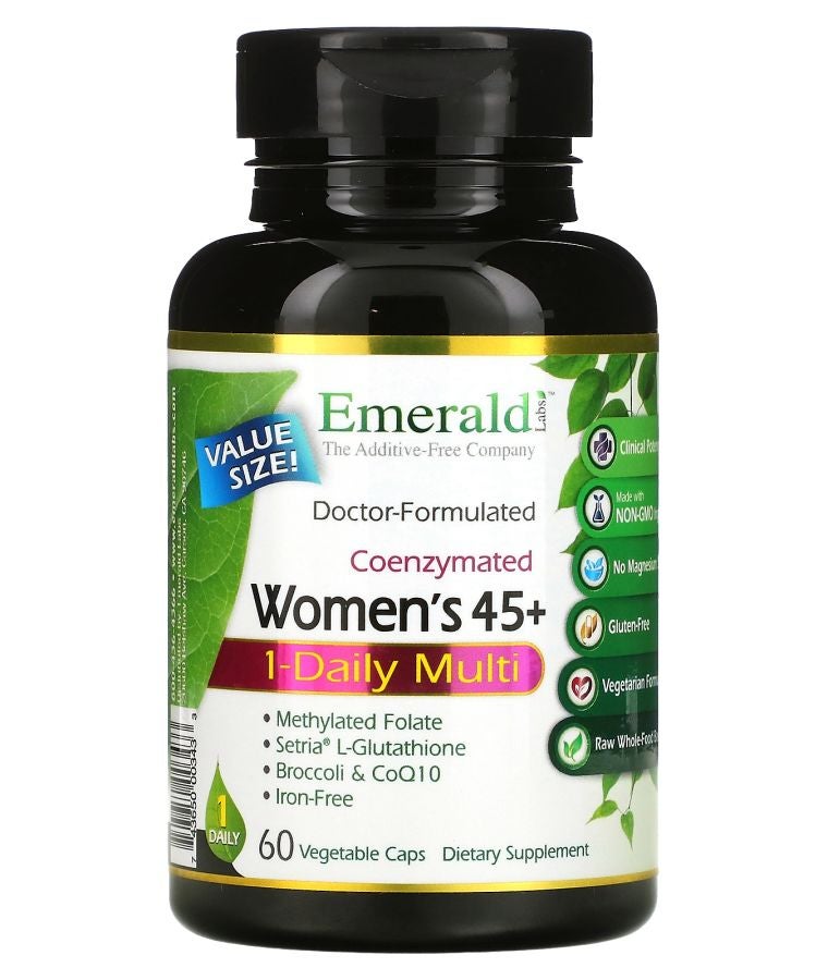 Emerald Laboratories Coenzymated Women's 45+ 1-Daily Multi 60 Vegetable Caps