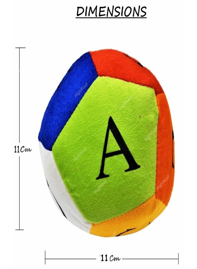 HighRoof Alphabet Soft Plush Baby Ball Sensory Learning Toy for 0-3 Years Infants & Toddlers Colorful Educational Ball for Boys & Girls Safe & Soft Baby Toy for Kids - Image 3