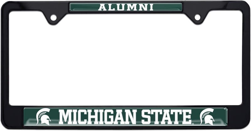 Elektroplate Michigan State Alumni Black License Plate Frame - Image 1