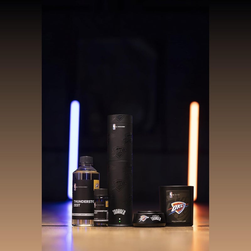 Aroma360 x NBA - Oklahoma City Thunder Luxury Portable Essential Oil Car Diffuser - Aromatherapy Oils Scent Car Diffuser - Auto On/Off Wireless Feature - Oil Not Included - Image 2