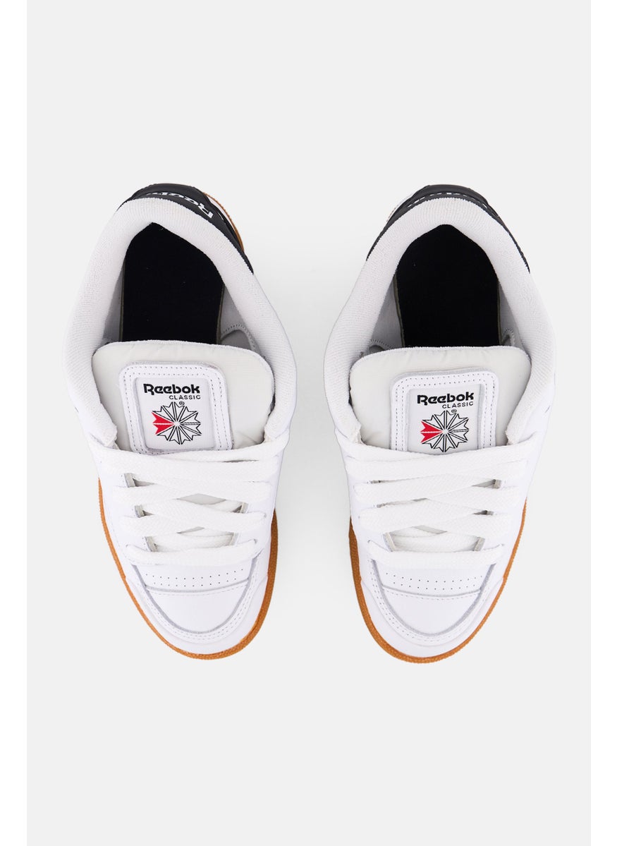 Reebok Kids Boy Club C Bulc Lace Up Tennis Shoes, White  - Image 2