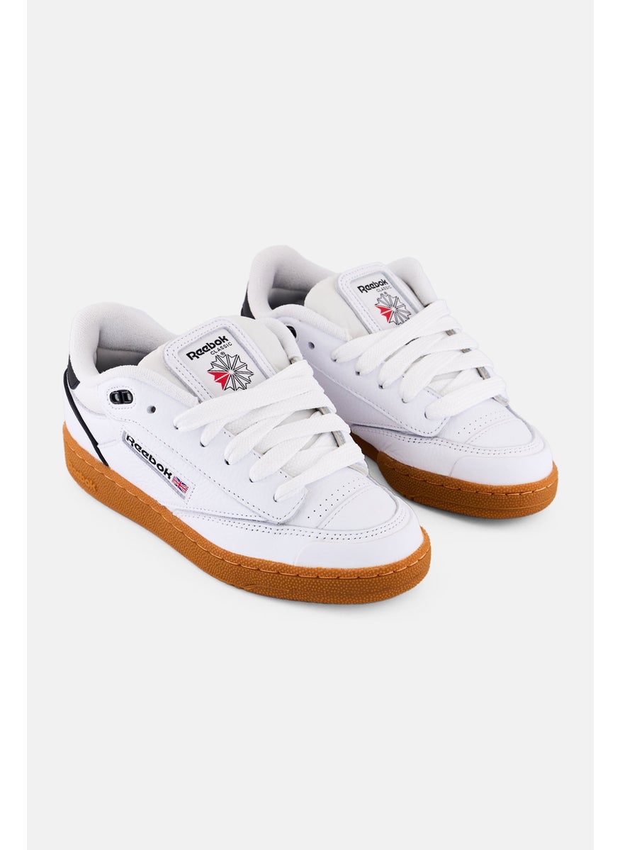 Reebok Kids Boy Club C Bulc Lace Up Tennis Shoes, White  - Image 1