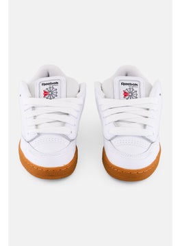 Reebok Kids Boy Club C Bulc Lace Up Tennis Shoes, White  - Image 4