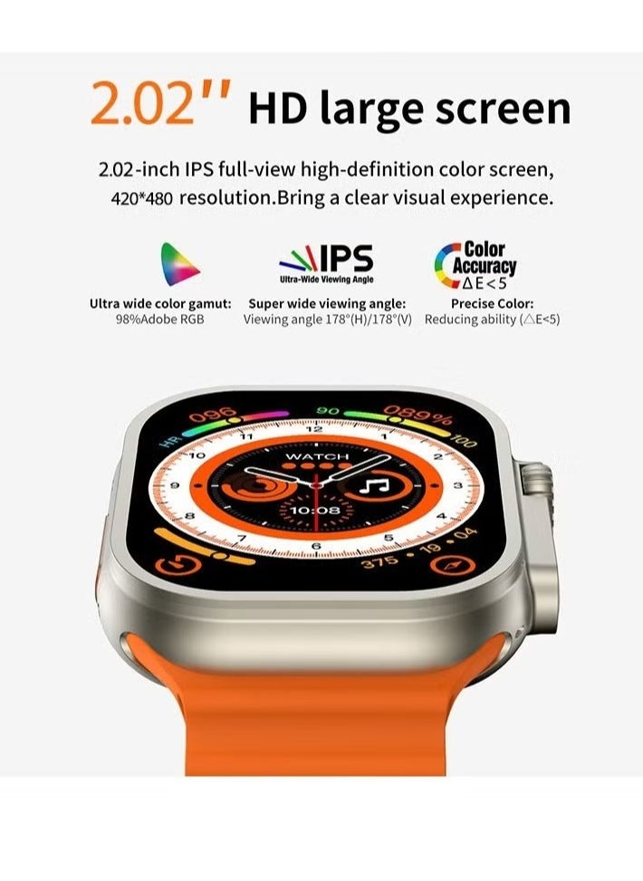 ELTRAZONE - Z68 Ultra Series 8 NFC Smartwatch – Bluetooth Calling, Waterproof, and Wireless Charging Features - Image 1